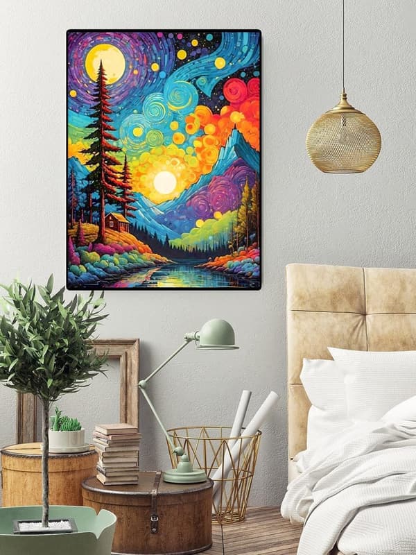 Bomclap Van Gogh Starry Sky Diamond Art Kit diamantmaleri til voksne 30x40cm