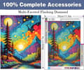 Miniatyrbillede 2 af 7: Bomclap Van Gogh Starry Sky Diamond Art Kit diamantmaleri til voksne 30x40cm