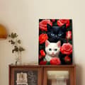 Miniatyrbillede 4 af 7: Bomclap Cat Diamond Painting Kit til voksne – Fuld boremaskine med runde 5D-diamanter