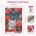 Miniatyrbillede 2 af 7: Bomclap Cat Diamond Painting Kit til voksne – Fuld boremaskine med runde 5D-diamanter