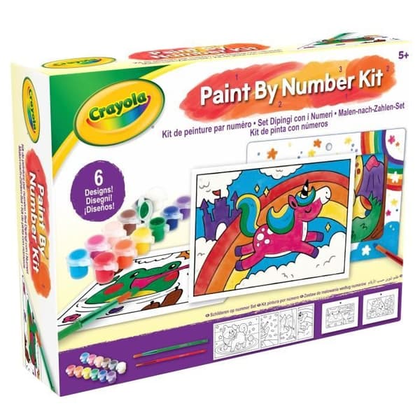 CRAYOLA Måla efter nummer-kit - 6 målarmallar - Från 5 år