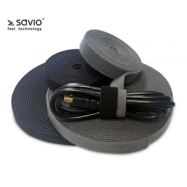 Kabelorganiserare Savio OC-01/B Svart