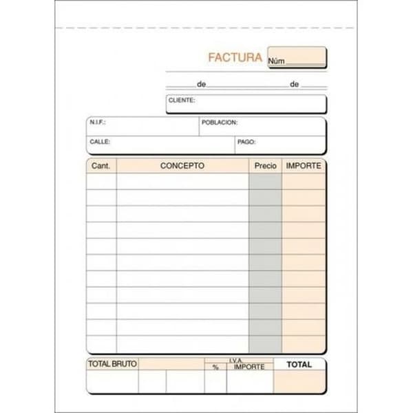 Fakturacheckbok 1/8 100 Blad (10 antal)