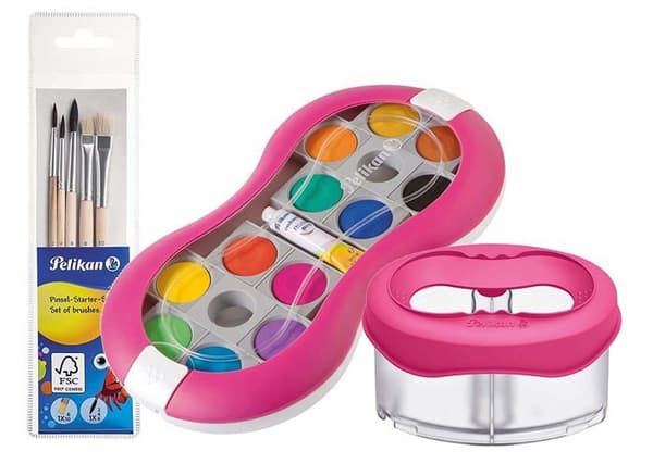 Pelikan 724617 Space Paint Set Paint Box Magenta Starter Kit.