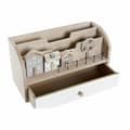 Miniatyrbillede 2 af 3: Multifunktionel organizer DKD Home Decor Træ MDF 28 x 11,5 x 15 cm Natur Huse