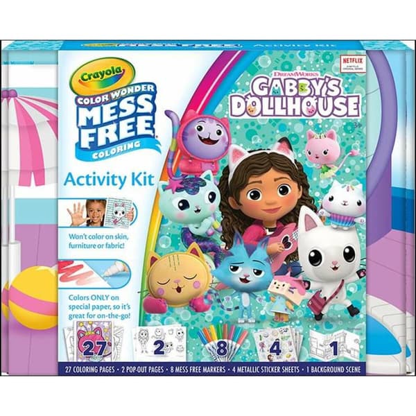 Maalaa ja väritä peli Gabby's Dollhouse