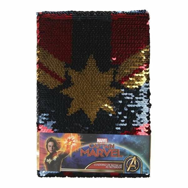 Maaginen paljettimerenneito Captain Marvel Monivärinen