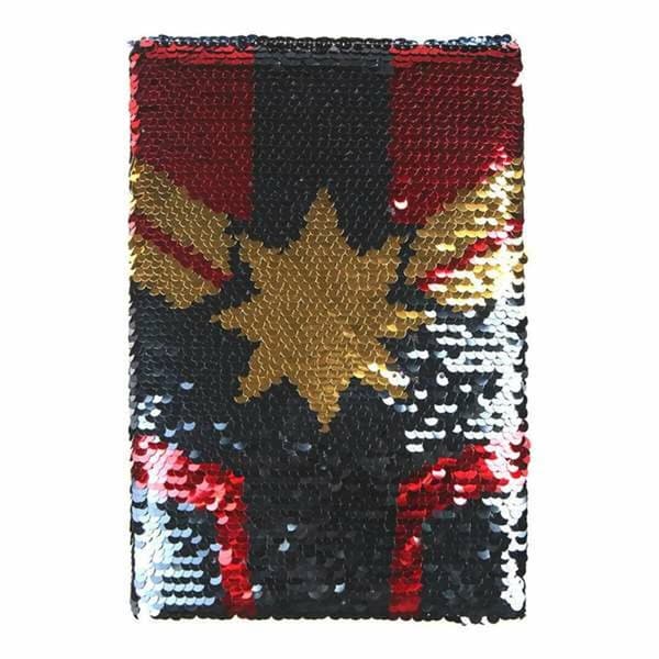 Maaginen paljettimerenneito Captain Marvel Monivärinen