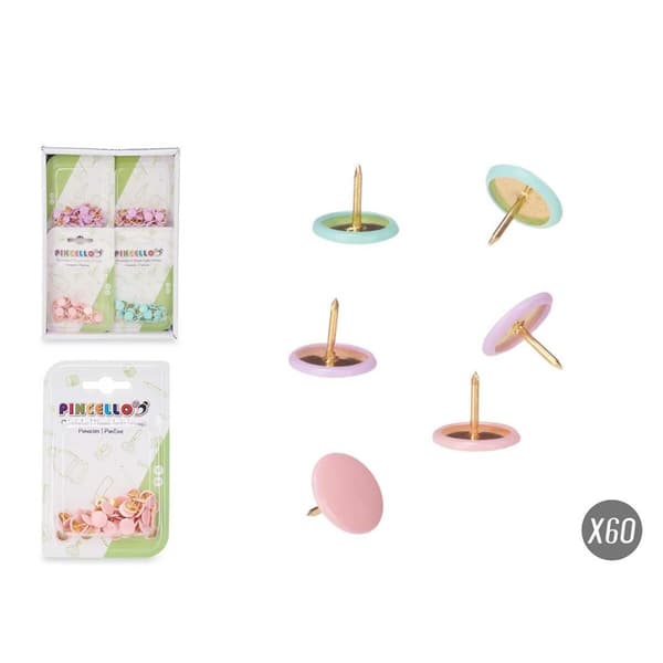 Seinänastat Pincello 654 Monivärinen Metalli (12 osaa)