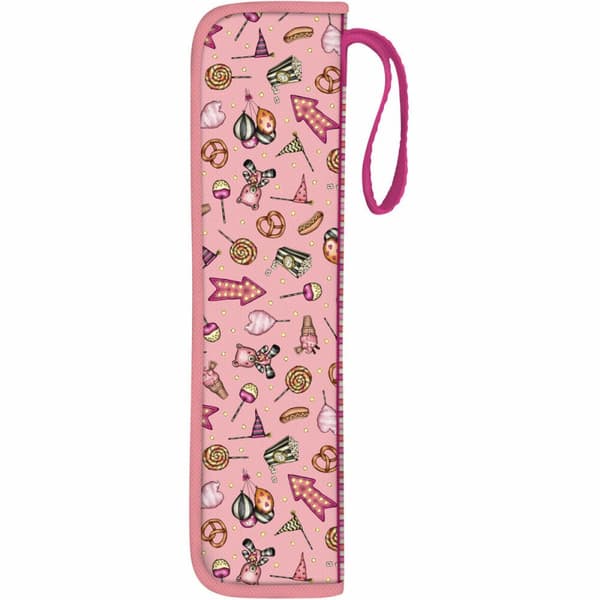Fløjteholder Gorjuss Carousel Laksefarvet 10 x 36 x 2.5 cm