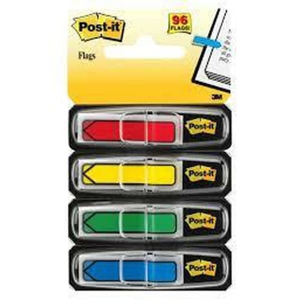 Sut med klæberige noter Post-it Index Multifarvet 12 x 43,1 mm (6 enheder)