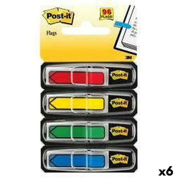 Sut med klæberige noter Post-it Index Multifarvet 12 x 43,1 mm (6 enheder)
