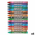 Miniatyrbillede 1 af 2: Farvevoks Pincello 36C Multifarvet (6 enheder)
