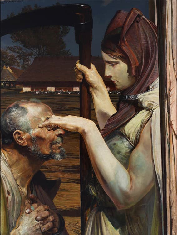 Death,Malczewski Jacek,50x40cm