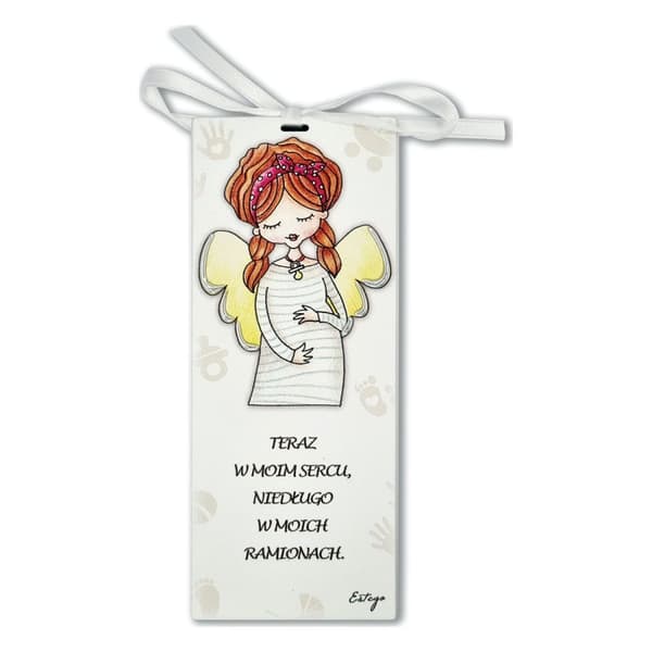 Le Graziose Målad bild mening Graviditet 6x15 cm | Storlek: 6x15cm | SKU: ES0512426PL