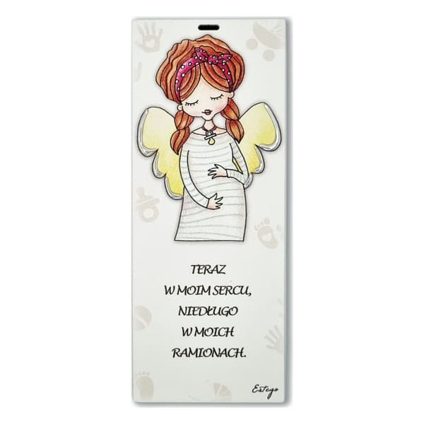 Le Graziose Målad bild mening Graviditet 6x15 cm | Storlek: 6x15cm | SKU: ES0512426PL