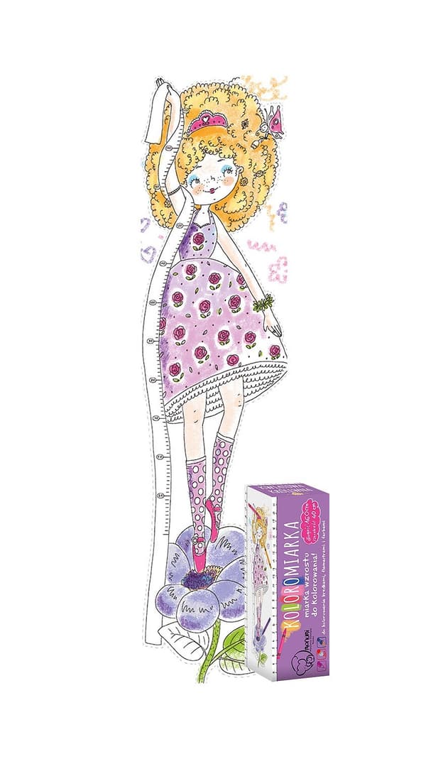 Korkeusmitta VÄRIMITTA "Flower Princess"" XL MONUMI