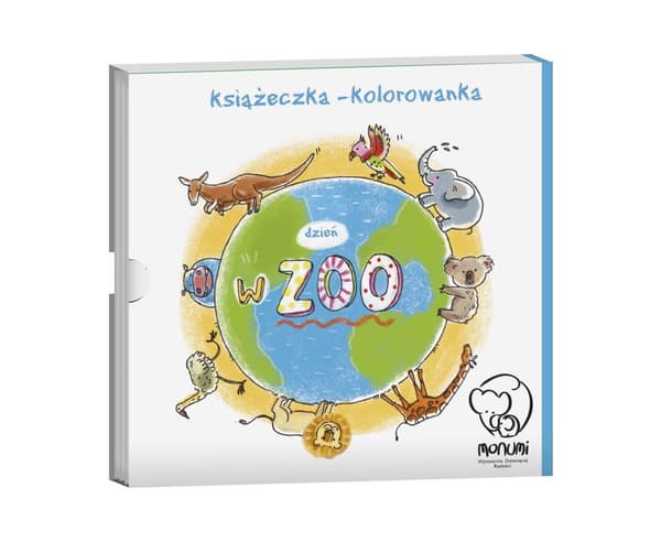 Värityskirja-harmonika "Päivä eläintarhassa" MONUMI