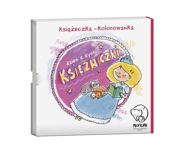 Målarbok-dragspel ""En dag i en prinsessas liv"" MONUMI