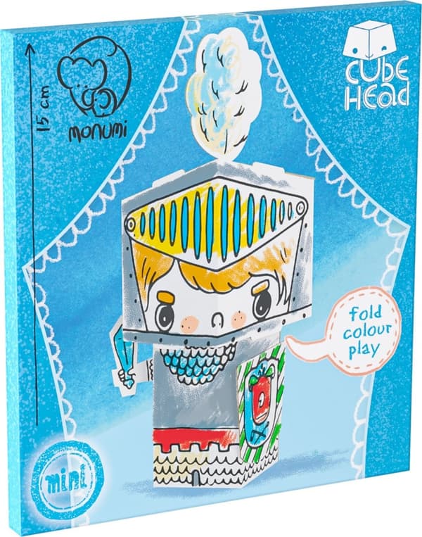 Målarbok-komposition KUBHUVUD MINI ""Knight"" MONUMI