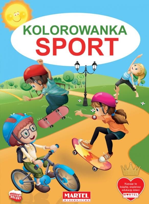 Målarbok A4 Sport 32 ark Martel 2510