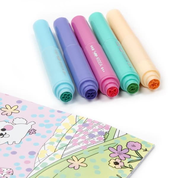 Kidea Fairies Dot Painting Markers med stempler