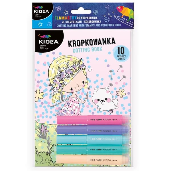 Kidea Fairies Dot Painting Markers med stämplar