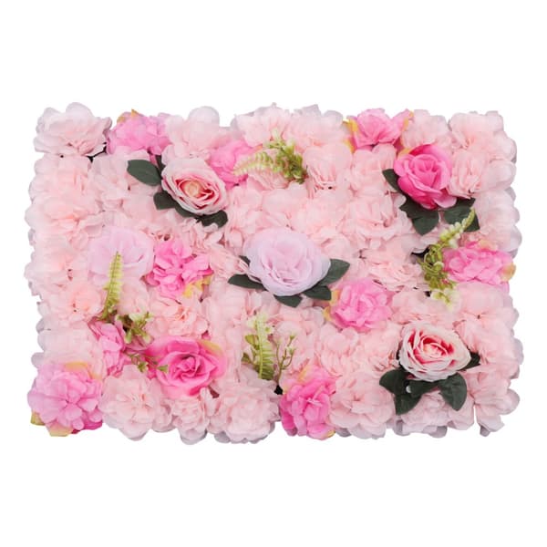 Kunstig Blomster Væg, 12 Stykker, DIY Tilpasselig, Livlig Blomsterdesign