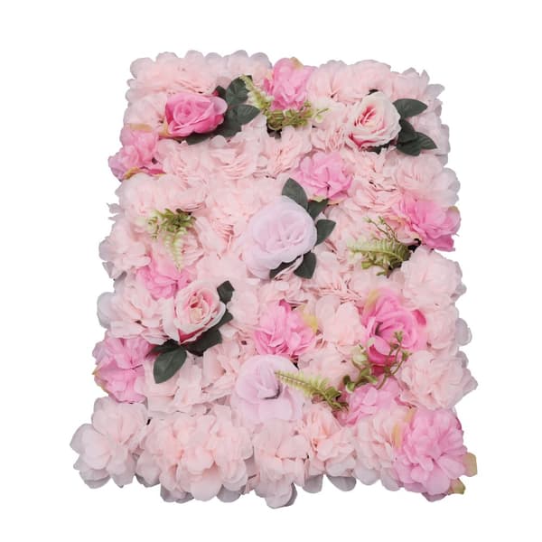 Kunstig Blomster Væg, 12 Stykker, DIY Tilpasselig, Livlig Blomsterdesign
