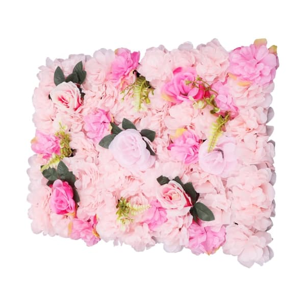 Kunstig Blomster Væg, 12 Stykker, DIY Tilpasselig, Livlig Blomsterdesign