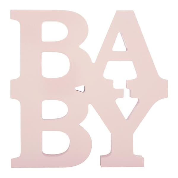 Stor Väggdekoration Upphängare Utskuren Tavla - BABY