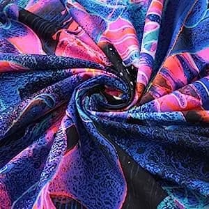 UV-SEINÄKORISTE Fluoresoiva HEIJASTAVA TAULANUOLISTE 150x150cm Aurinko