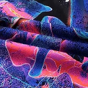 UV-SEINÄKORISTE Fluoresoiva HEIJASTAVA TAULANUOLISTE 150x150cm Aurinko