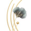 Miniatyrbild 4 av 4: Ginkgo Blad Metallväggskonst, Handgjord Järnskulptur, 3D Elegant Design