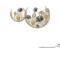 Miniatyrbild 1 av 4: Ginkgo Blad Metallväggskonst, Handgjord Järnskulptur, 3D Elegant Design