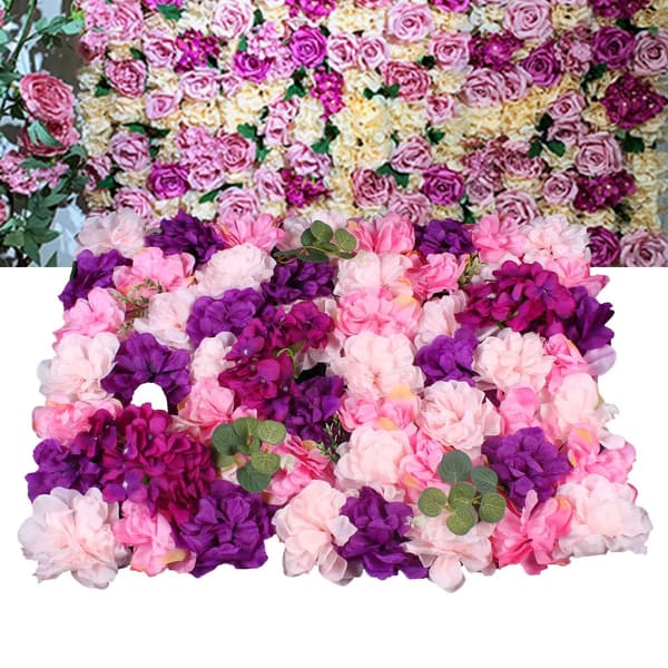 Livaktig Blomstervägg, Miljövänligt Material, Underhållsfri Design, Dekoration Året Runt