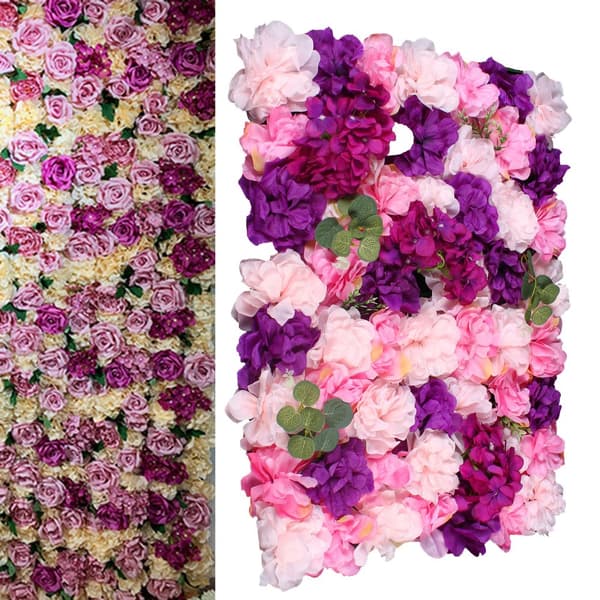 Livaktig Blomstervägg, Miljövänligt Material, Underhållsfri Design, Dekoration Året Runt