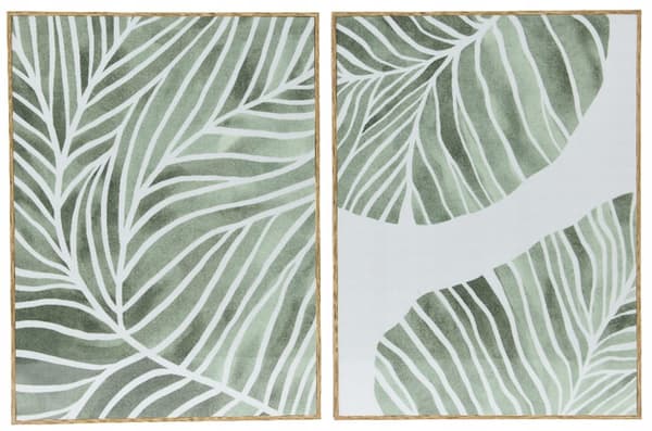 Seinämaalaus kankaalle vihreän sävyissä MDF 30x40cm