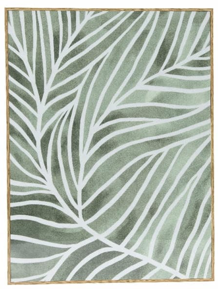 Seinämaalaus kankaalle vihreän sävyissä MDF 30x40cm