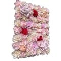 Miniatyrbild 2 av 2: Konstgjord Blomvägg, Silkesmaterial, 20 Stycken,Rosa