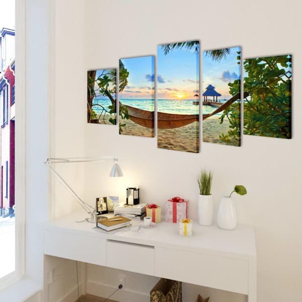 vidaXL Taulusarja Hiekkaranta Riippumatolla 100 x 50 cm