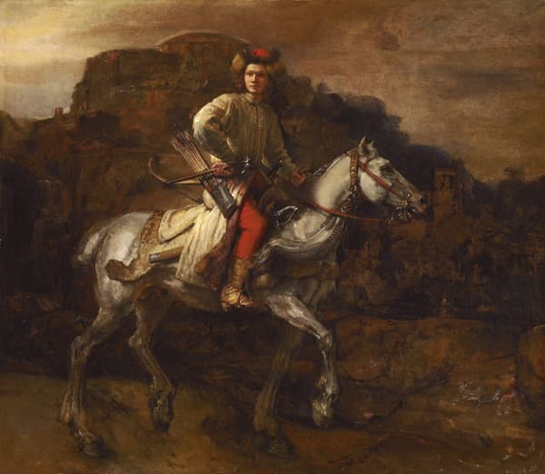 The Polish rider,REMBRANDT Harmenszoon van Rijn,60x50cm