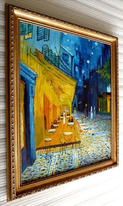 Efter Vincent van gogh, oljemålning med ram
