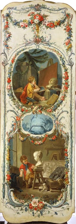 The Arts and Sciences,Francois Boucher,80x40cm