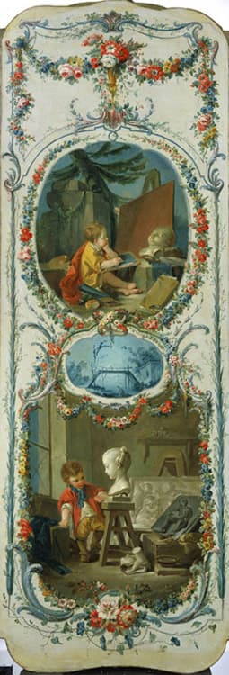 The Arts and Sciences,Francois Boucher,80x27cm
