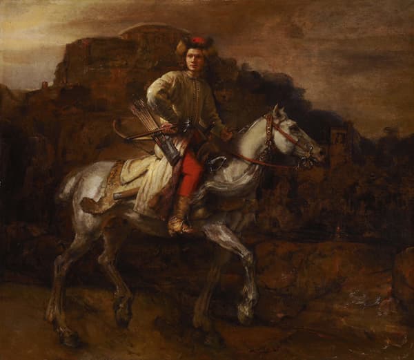 The Polish Rider,REMBRANDT Harmenszoon van Rijn,50x43cm