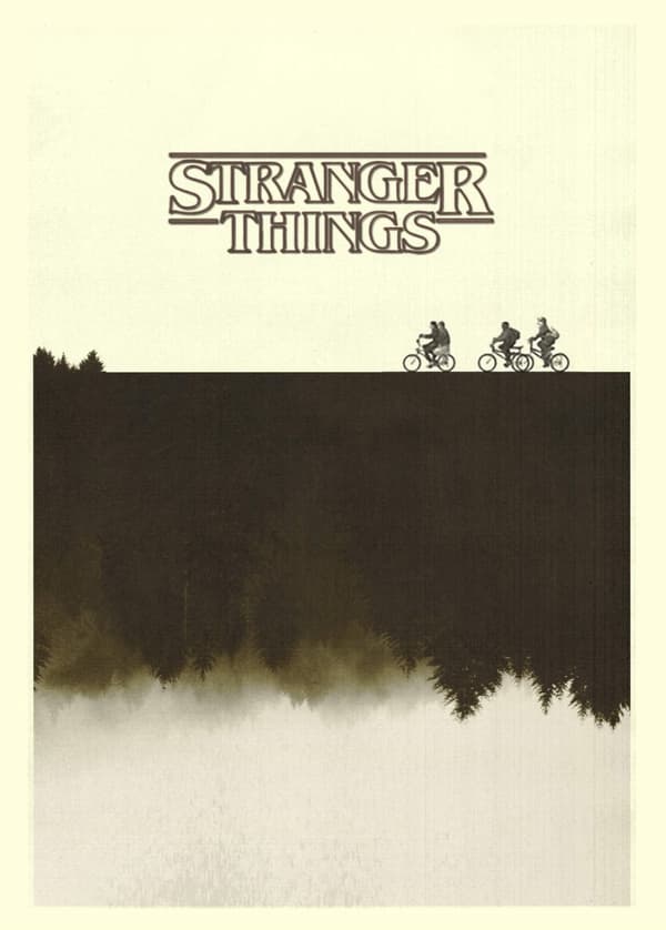 A3 Print - Stranger Things - Bikes