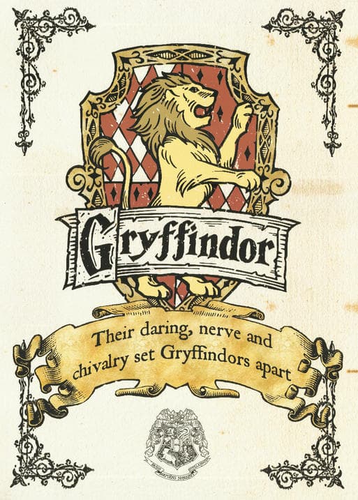 A3 Print - Harry Potter - Gryffindor Crest