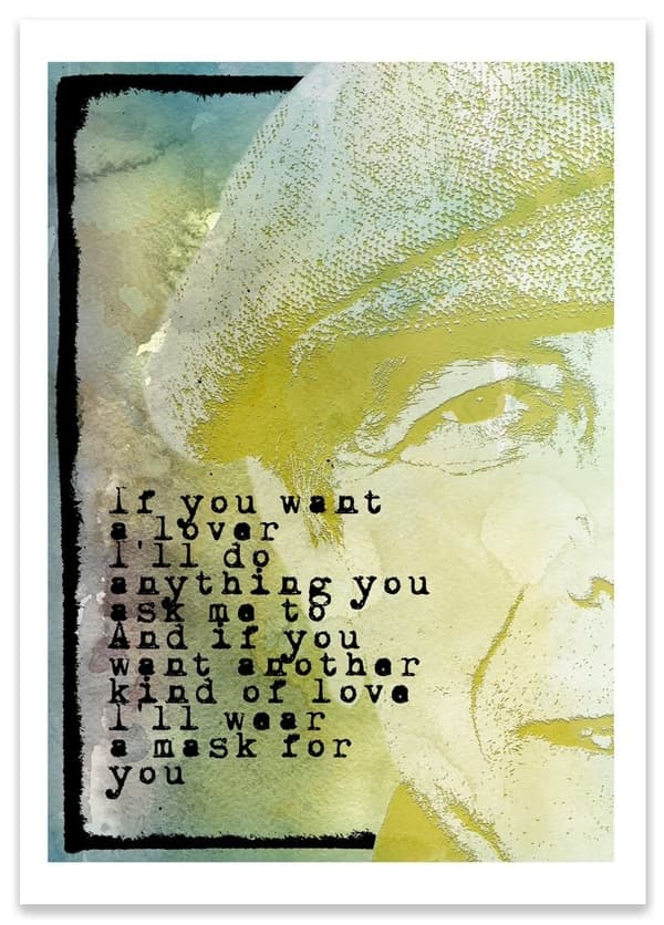 Konsttryck Leonard Cohen