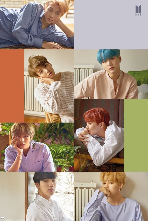 K-POP - BTS Group Collage